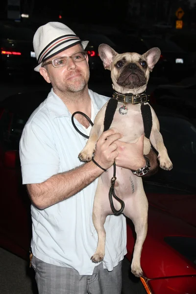 Adam Rich y su perro — Foto de Stock