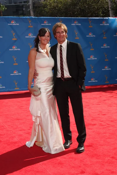 Scott Bakula, esposa Chelsea Fields —  Fotos de Stock