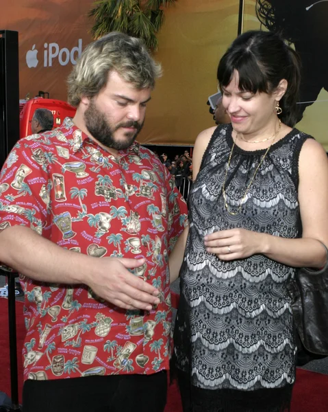 Jack Black & Moglie — Foto Stock