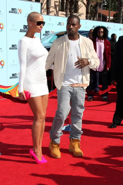 Amber Rose y Kanye West — Foto de Stock