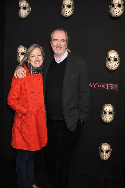 Wes Craven & Esposa — Foto de Stock