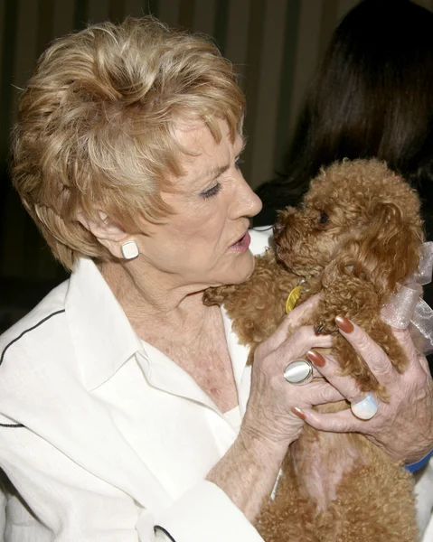 Jeanne Cooper & Lee Bell's dog Joy — Stock Photo, Image