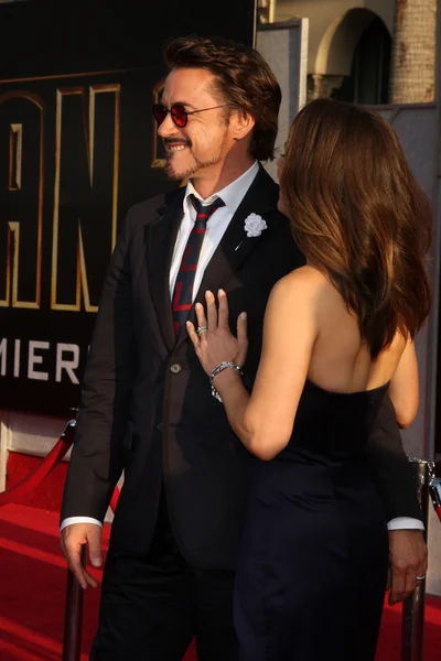 Robert Downey Jr. ve eşi Susan Downey — Stok fotoğraf