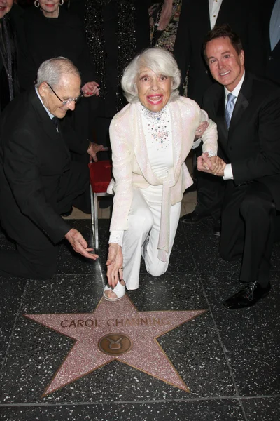 Harry Kullijian, Carol Channing, Davis Gaines — Foto de Stock
