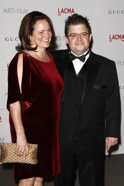 Patton Oswalt, wife Michelle Eileen McNamara — Stock Photo, Image