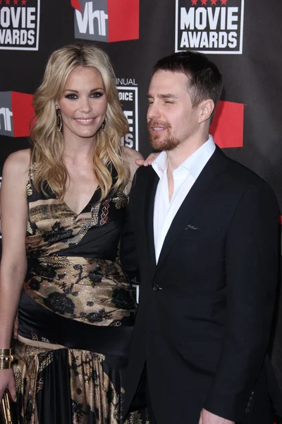 Leslie Bibb, Sam Rockwell — Stockfoto