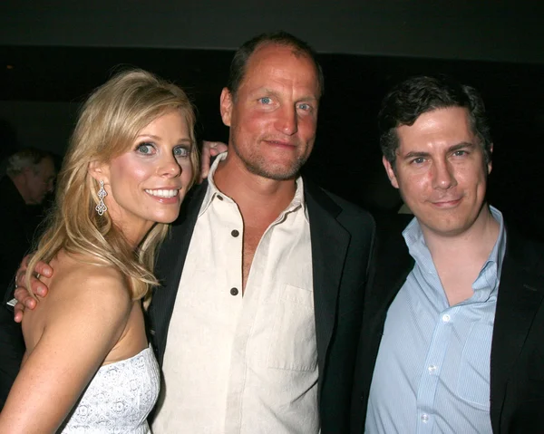 Cheryl Hines, Woody Harrelson, and Chris Parnell — Stock Photo, Image