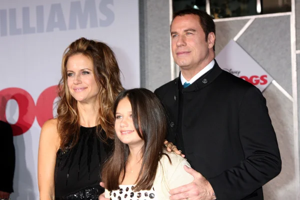 Ella Bleu Travolta, Kelly Preston, John Travolta — Photo