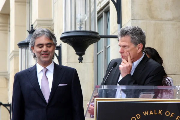 Andrea Bocelli & David Foster — Fotografia de Stock