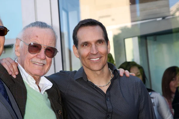 Stan Lee idealna Todd Mcfarlane — Zdjęcie stockowe