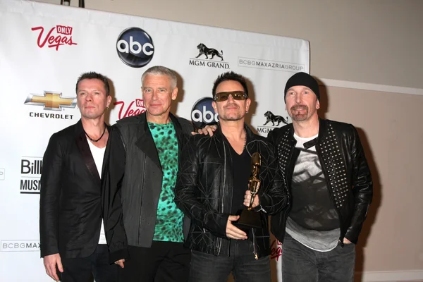 U2 (larry mullen jr, adam clayton, bono a okraje) — Stock fotografie