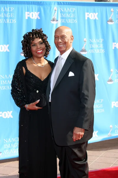 Ernie Banks & Wife — Stock Photo, Image