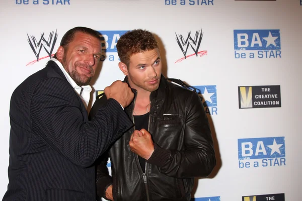 Triple H, Kellan Lutz — Stock Photo, Image