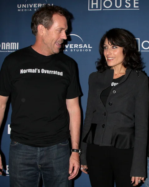 Hugh Laurie & Lisa Edelstein — Stock Photo, Image