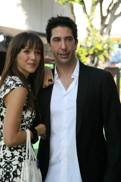 David Schwimmer and Zoe Buckman — Stock Photo, Image