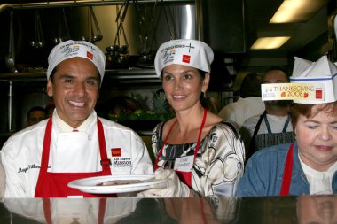 Cindy Crawford ve La Belediye Başkanı Antonio Villaraigosa