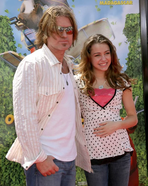 Billy Ray Cyrus ve kızı Miley Cyrus — Stok fotoğraf