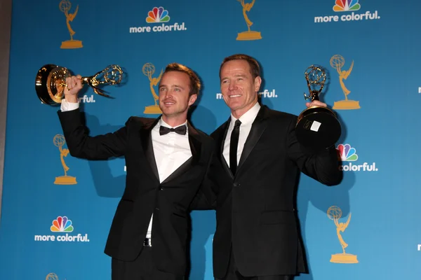 Aaron Paul, Bryan Cranston — Stock Photo, Image