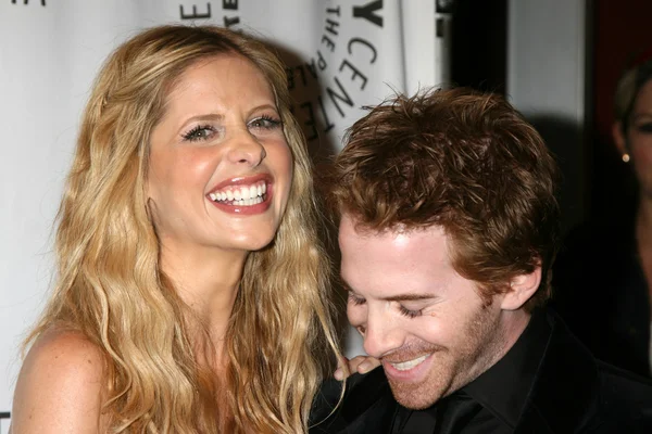 Sarah Michelle Gellar ve Seth Green — Stok fotoğraf