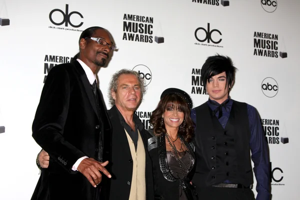 Snoop Dogg, Lloyd Klein, Paula Abdul, & Adam Lambert — Stockfoto