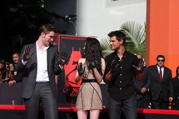 Robert Pattinson, Kristen Stewart, Taylor Lautner — Photo