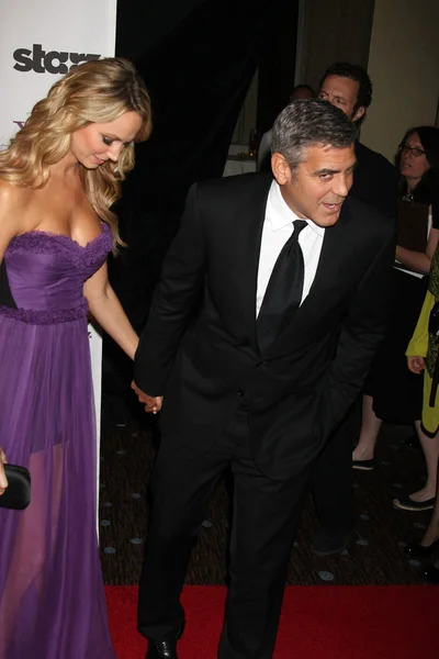 Stacy Keibler, George Clooney — Zdjęcie stockowe