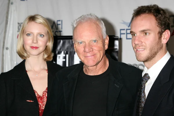 Lilly mcdowell, malcolm mcdowell und charlie mcdowell — Stockfoto