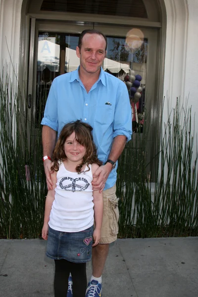 Clark Gregg & dochter Stella Gregg — Stockfoto