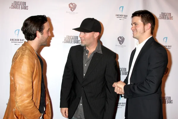 Chris marquette, fred durst, en jason ritter — Stockfoto