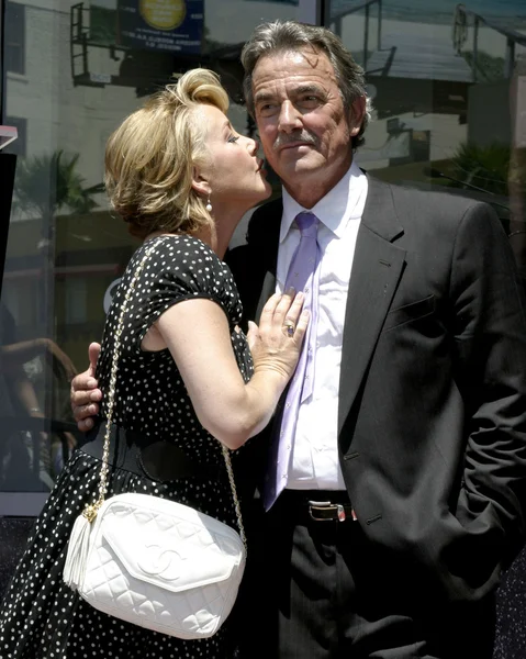 Melody Thomas Scott y Eric Braeden — Foto de Stock