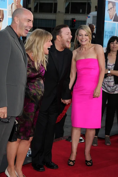 Ashley Jensen & Ricky Gervais , & Spouses — Stock Photo, Image