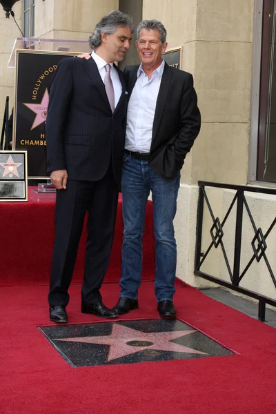 Andrea Bocelli & David Foster — Stock Photo, Image