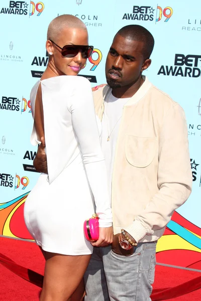 Amber Rose, Kanye West — Fotografia de Stock