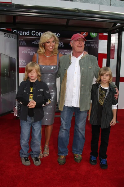 Tony scott en familie — Stockfoto