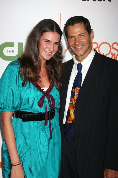 Thomas Calabro & datter Conner - Stock-foto