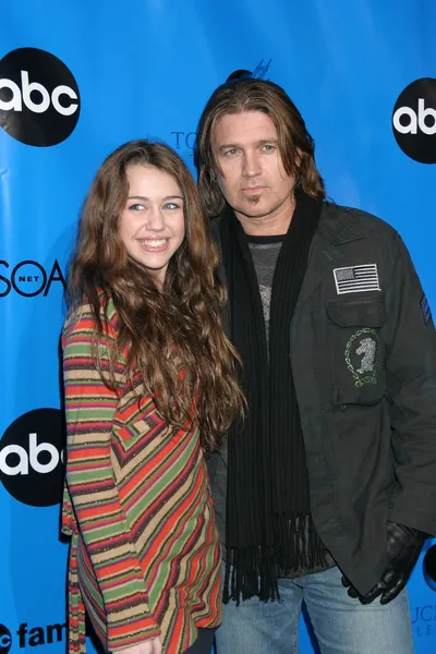 Miley & Billy Ray Cyrus — Stock fotografie