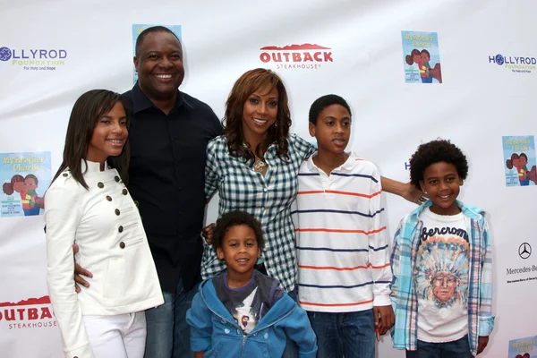 Dolores Robinson, Rodney Peete, Holly Robinson Peete — Stock Photo, Image