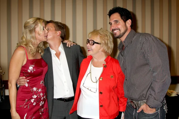 Katherine Kelly Lang, Brad Bell, Lee Bell, & Don Diamont — Stock Photo, Image