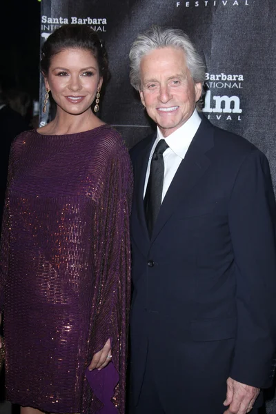 Catherine Zeta-Jones, Michael Douglas — Stock Photo, Image