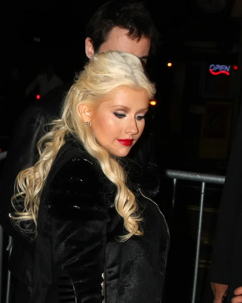 Christina Aguilera, Matthew Rutler — Stock Photo, Image