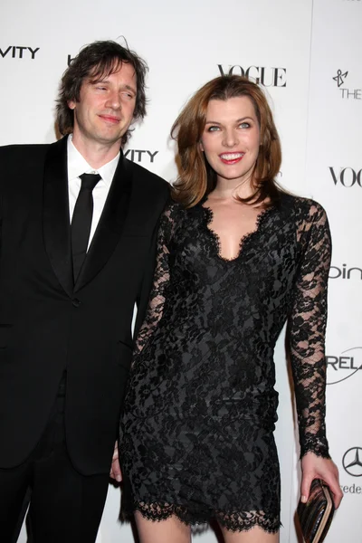 Paul W.S. Anderson, Milla Jovovich — Foto Stock