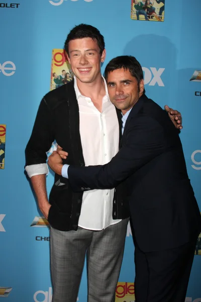 Cory Monteith & John Stamos — Stock Photo, Image