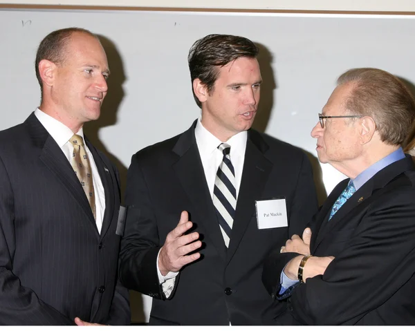 Allen Miller, Pat Mackin, and Larry King — Stock Photo, Image