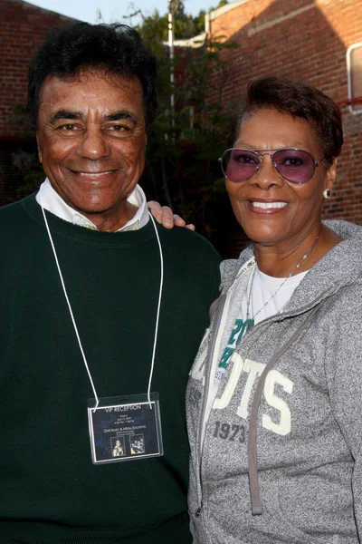 Johnny Mathis & Dionne Warwick — Stock Photo, Image