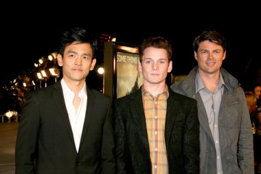 John cho, anton yelchin & karl urban