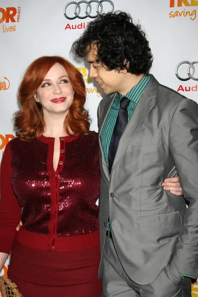 Christina Hendricks, Geoffrey Arend — Zdjęcie stockowe