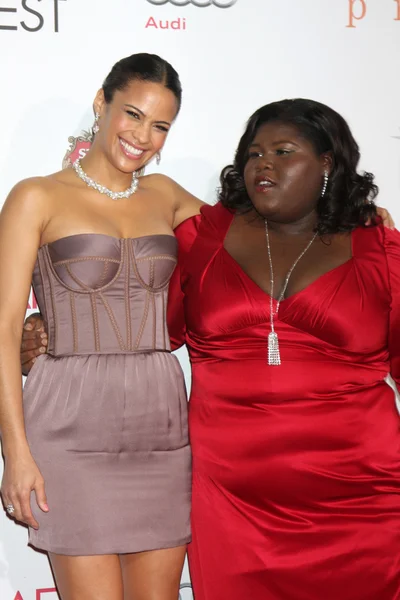 Paula patton, gabourey sidibe "Ratata" — Stockfoto