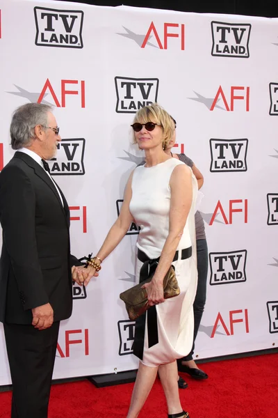 Steven spielberg, kate capshaw — Stockfoto