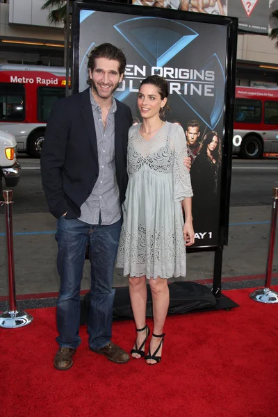 David Benioff ve karım Amanda Peet — Stok fotoğraf