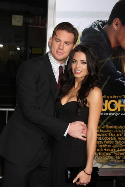 Channing Tatum & Mulher Jenna Dewan — Fotografia de Stock